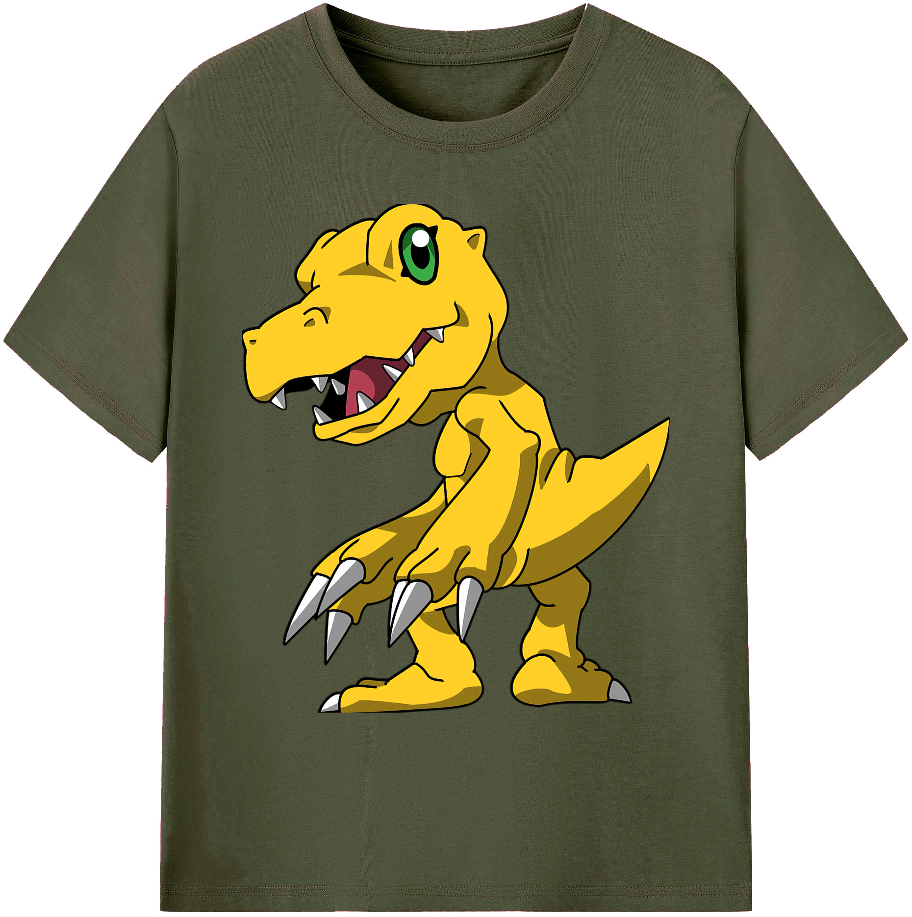 （画像用） Digimon デジタルモンスター/デジモン 綿100％ メンズ半袖Tシャツ｜肌触りやわらか＆通気性